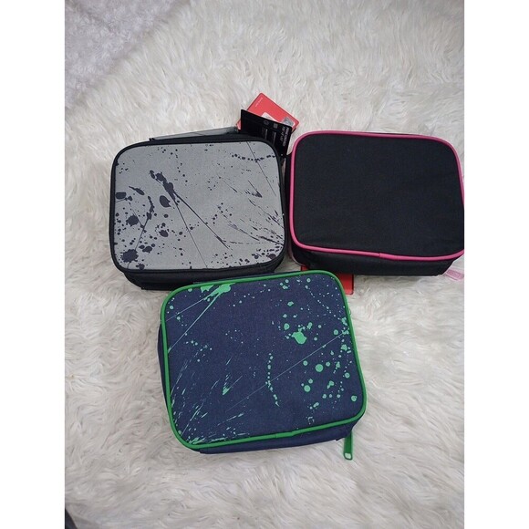 Puma 7.25” Gray-black-blue Prime Lunchbox Lot Of 3 - Picture 2 of 10